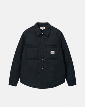 Košile Stussy Polstrovaný Tech Over Černé | KSJRQ-7856