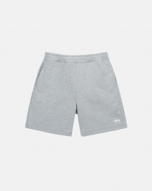 Kraťasy Stussy Stock Logo Šedé | RQBWS-9081