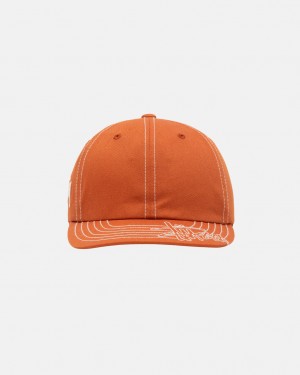 Pokrývky Hlavy Stussy Low Pro Basic Stitch Strapback Oranžové | WHNMU-0536