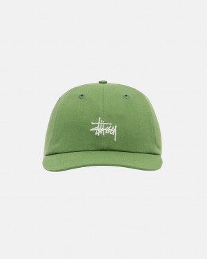 Pokrývky Hlavy Stussy Low Pro Basic Stock Strapback Aloe | CEHZG-5042
