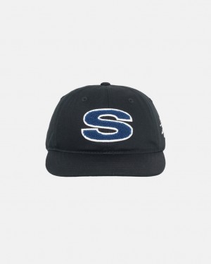 Pokrývky Hlavy Stussy Low Pro Chenille S Snapback Černé | JWQNL-8163