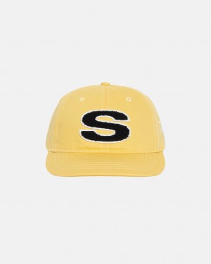 Pokrývky Hlavy Stussy Low Pro Chenille S Snapback Hořčice | ATUCF-7034