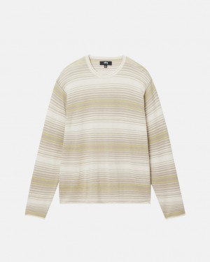 Svetr Stussy Horizontal Stripe Natural | GHOTN-4392