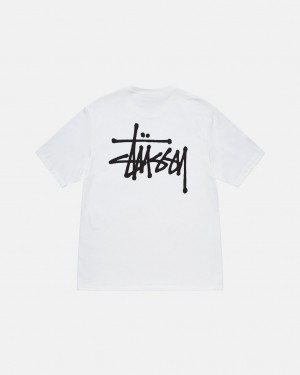 Tričko Stussy Basic Bílé | ADLEX-5926