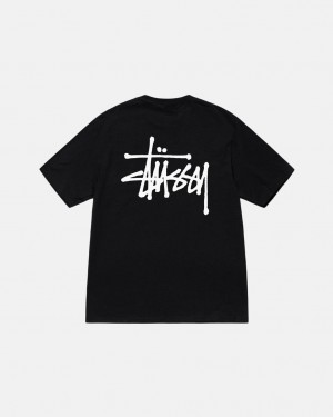 Tričko Stussy Basic Černé | ZFKBG-2148
