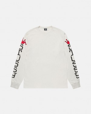 Tričko Stussy Jumbo Ls Pigment Dyed Natural | QNIVA-9524