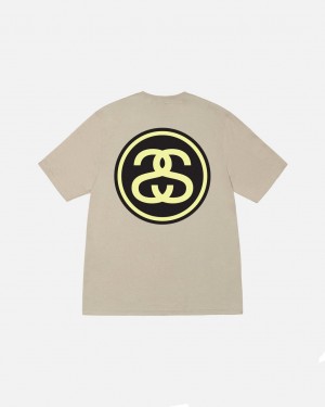 Tričko Stussy Ss-link Hnědožlutý | OVMQZ-9246
