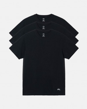 Tričko Stussy Undershirts Černé | JHZTO-6897